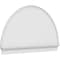 Ekena Millwork Half Round Smooth Architectural Grade PVC Combination Pediment, 72"W x 42-3/4"H x 2-3/4"P PEDPC072X430HRO00 - alternate 1